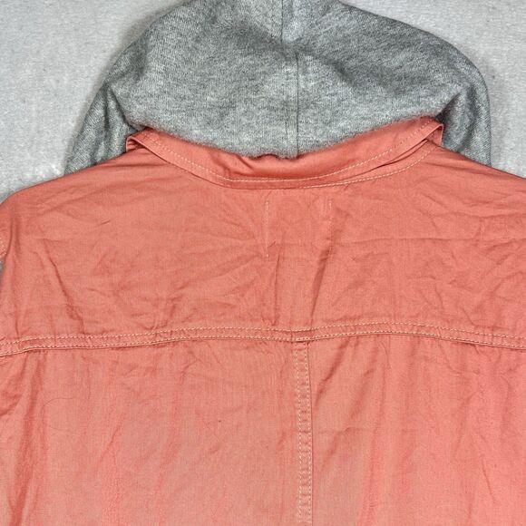 Torrid Twill Hacci Jacket Anorak Lightweight Pink/ Gray Women’s Size 3X NWT - Picture 8 of 13